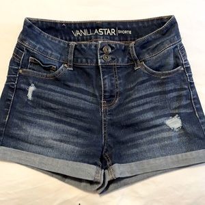VANILLASTAR Shortie Blue Denim Shorts
